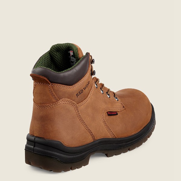 Mens Red Wing King Toe® - 6-inch Toe - Safety Boots Brown - CVZ479583